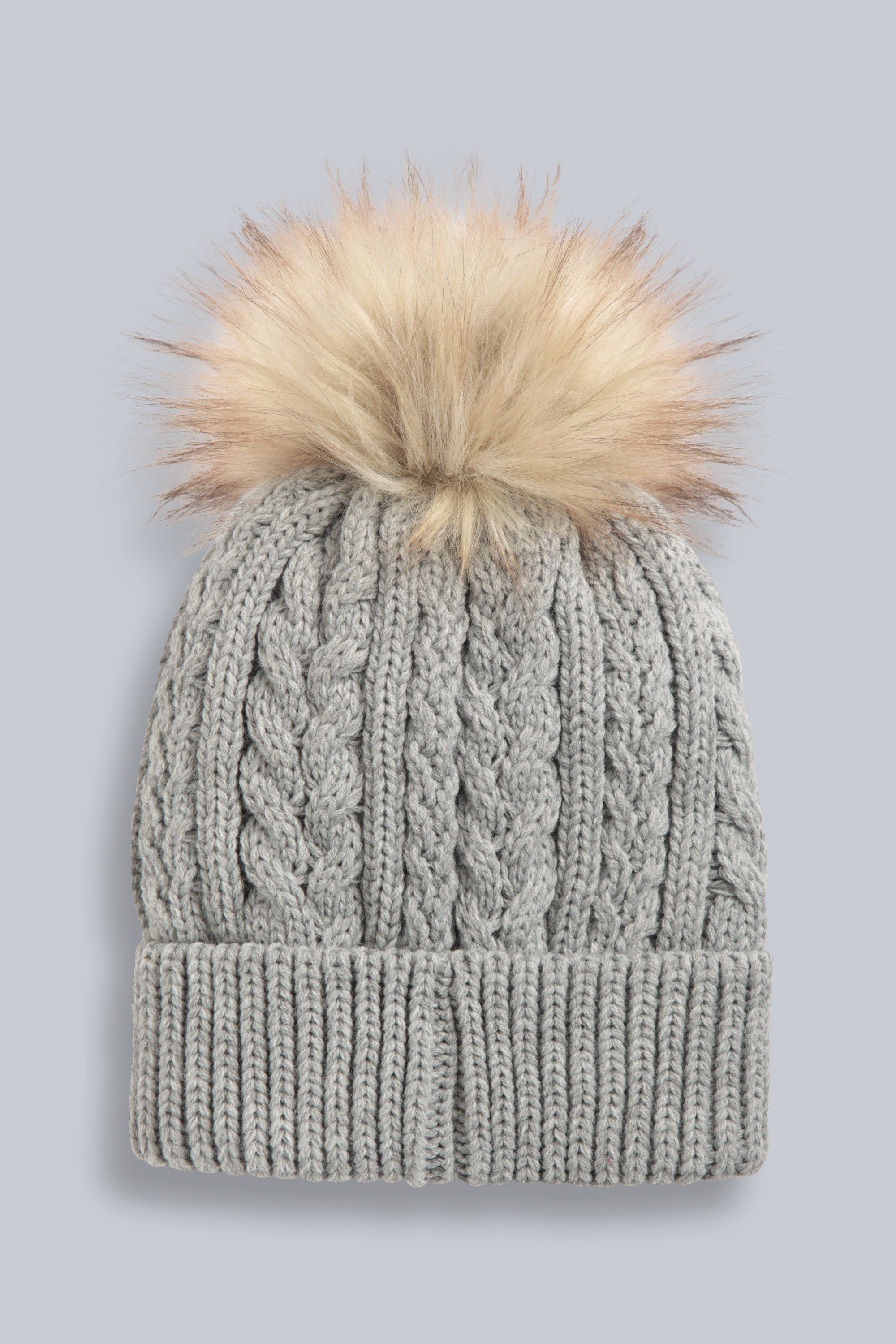 Buffalo Outdoors® Workwear Women's Knit Pom Hat-Heather Grey