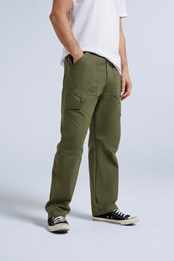 Stan Mens Organic Carpenter Trousers Khaki