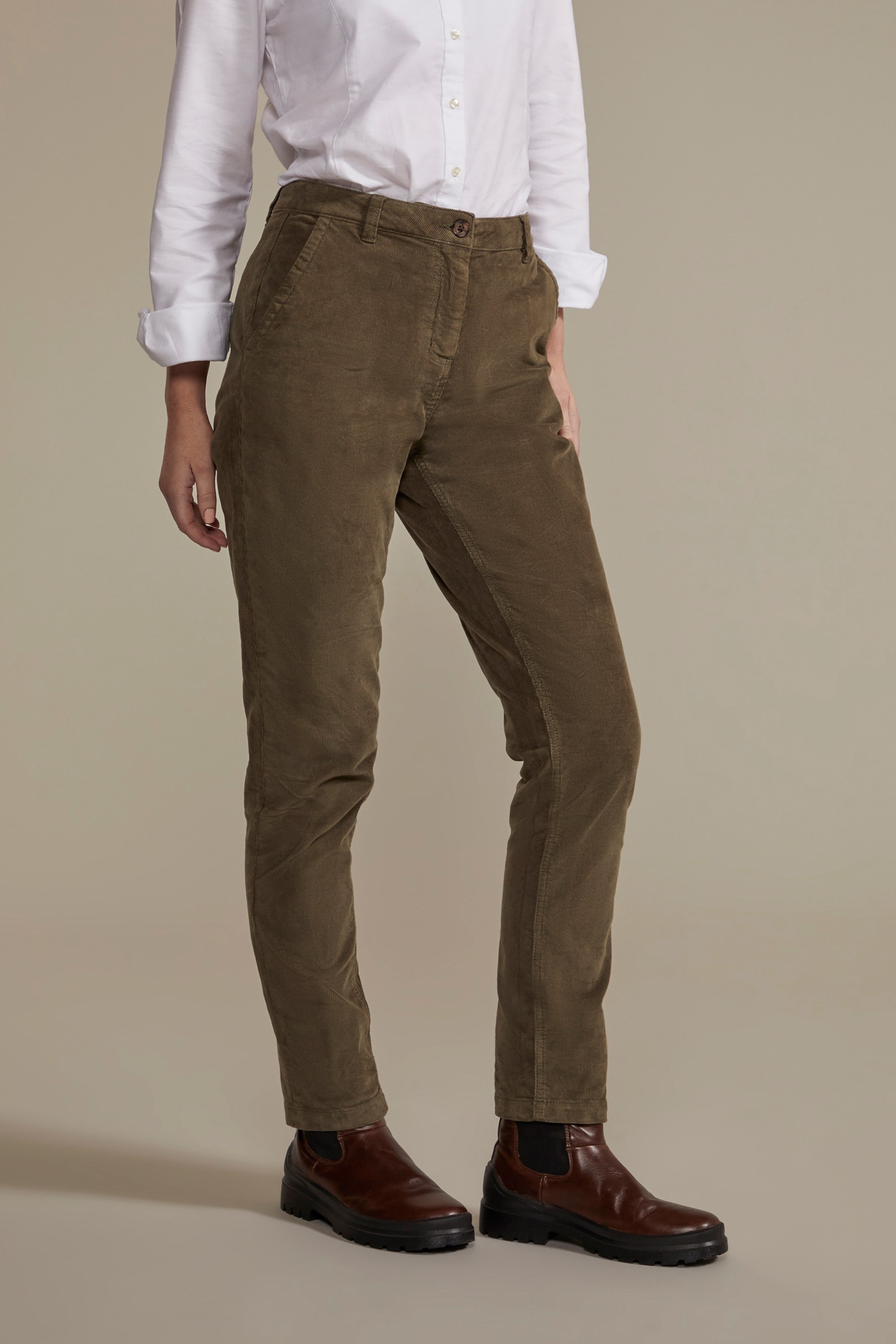 Bound Brown Cord Trouser  The Ragged Priest