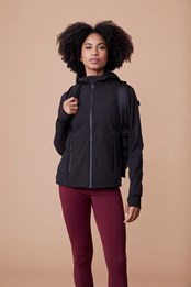 Drifting chaqueta de correr para mujer Negro