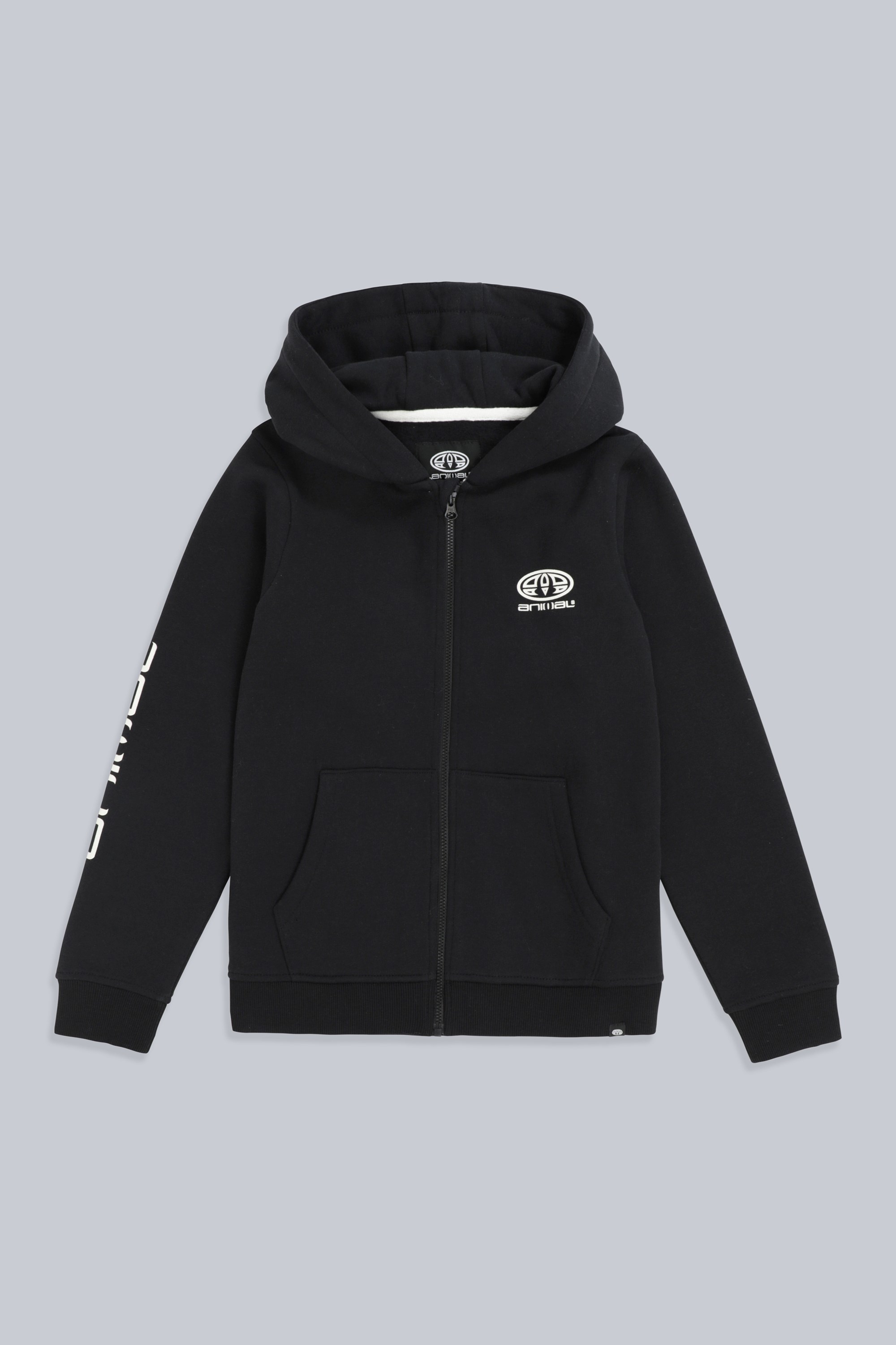 Animal Cade Bio-Baumwoll Kinder-Kapuzenpulli - Schwarz