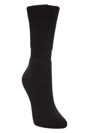 Double Layer Womens Hiking Socks Jet Black
