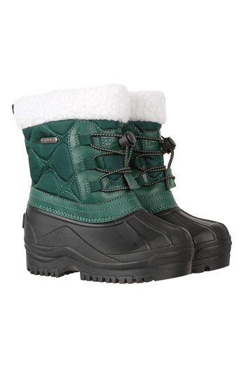 Arctic Toddler Adaptive Waterproof Snow Boots Dark Green