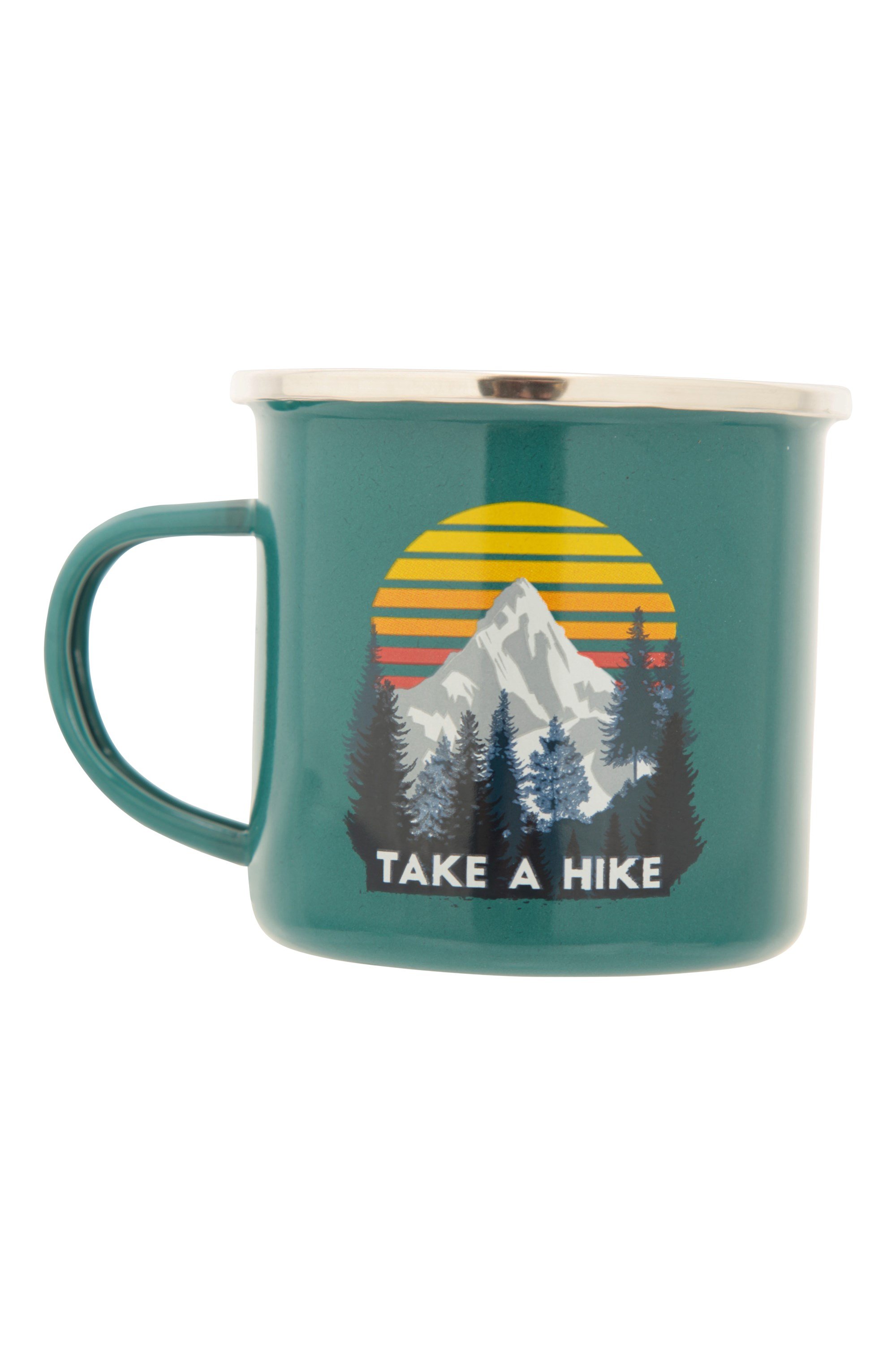 Enamel Mug - Take A Hike - Teal