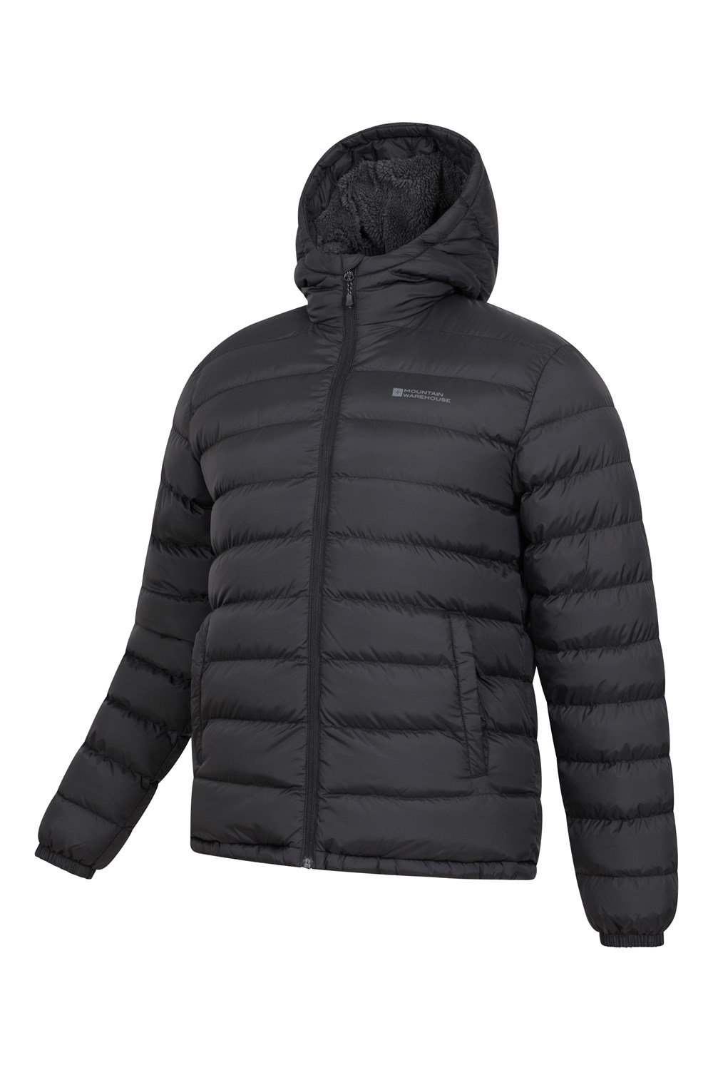Mountain Warehouse Seasons Men's Fur Lined Padded Jacket Microfibre Insulation - Picture 21 of 54