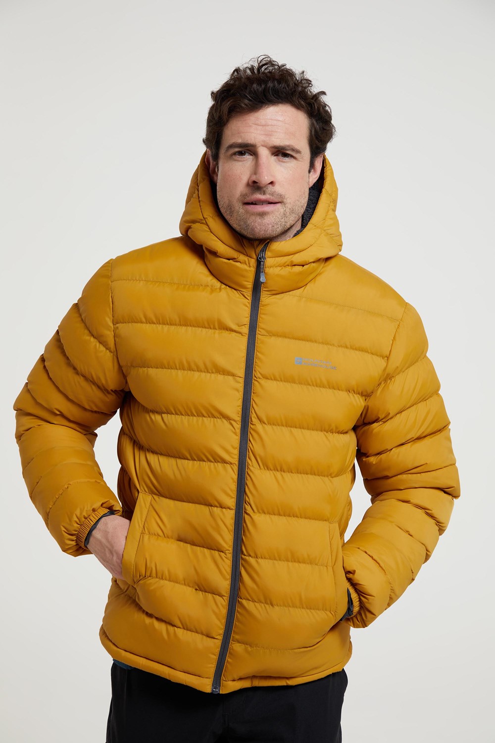 Mountain Warehouse Seasons Men's Fur Lined Padded Jacket Microfibre ...