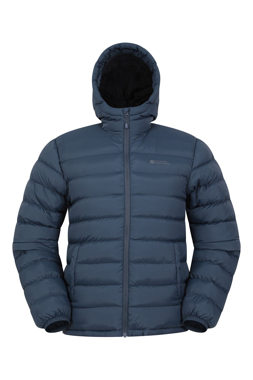 Mountain Warehouse Seasons Men's Fur Lined Padded Jacket Microfibre Insulation - Picture 36 of 54