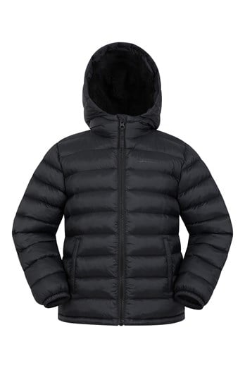 Seasons Fur-Lined Kids Insulated Jacket Black