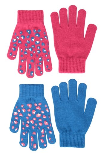 Magic Grippi Kids Glove 2-Pack Fuchsia