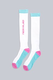 Animal Drift Womens Ski Socks White