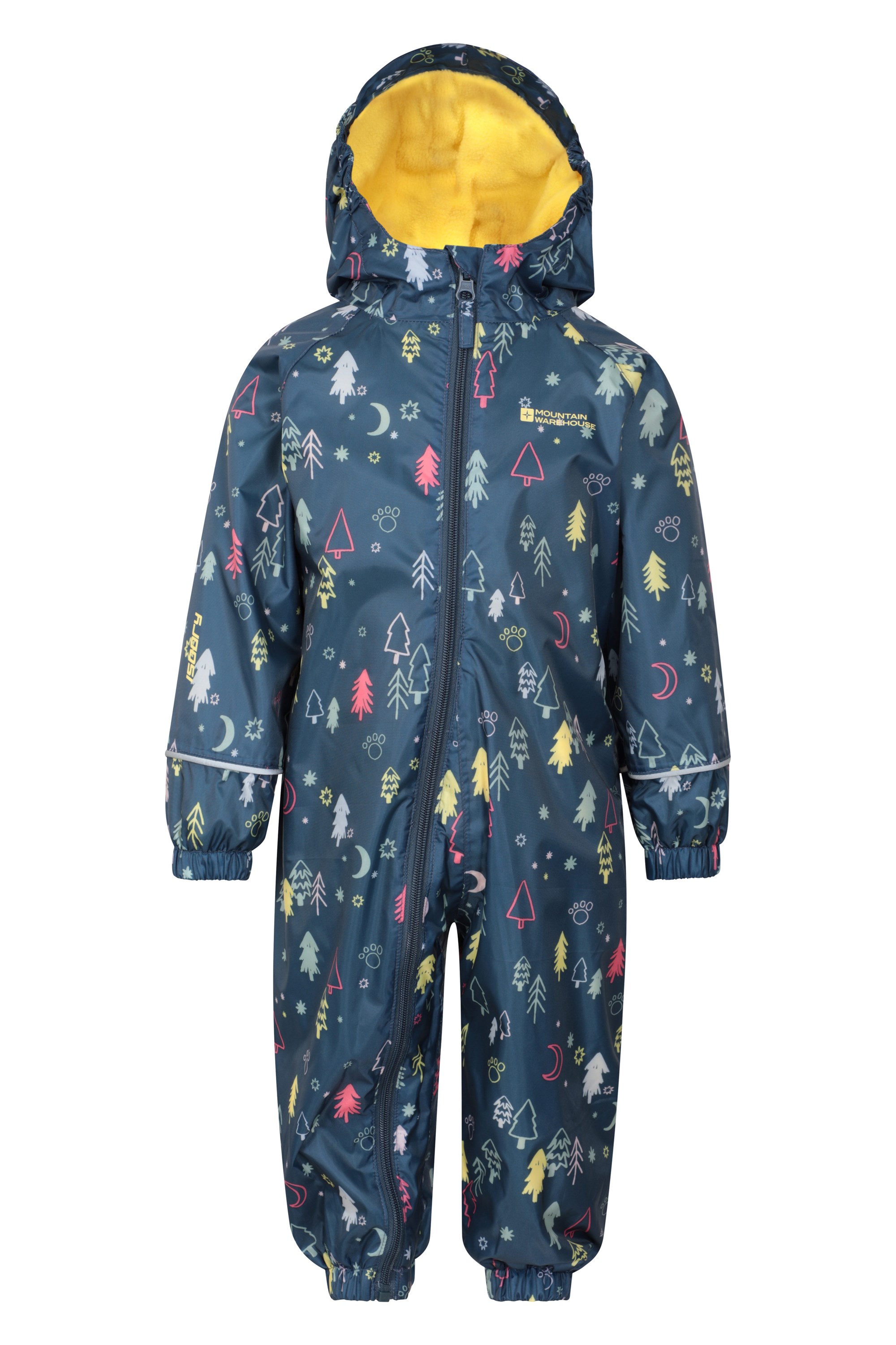 Spright Printed Junior Waterproof Rain Suit - Navy