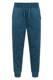 Nordic dziecięce spodnie dresowe z podszewką z futra Ciemny błękit