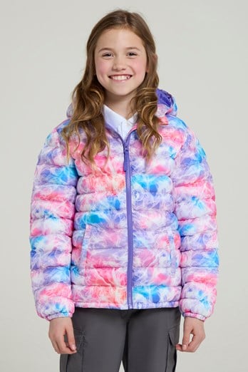 Seasons Kids Printed Insulated Jacket Bright Pink