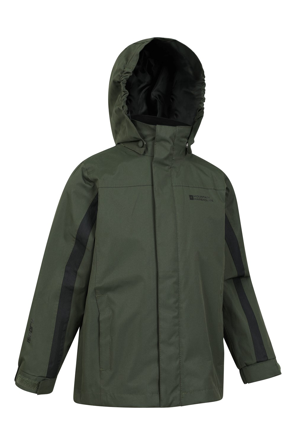 Mountain Warehouse Samson Kids Waterproof Jacket Unisex Taped Seams Rain Coat - Picture 17 of 26