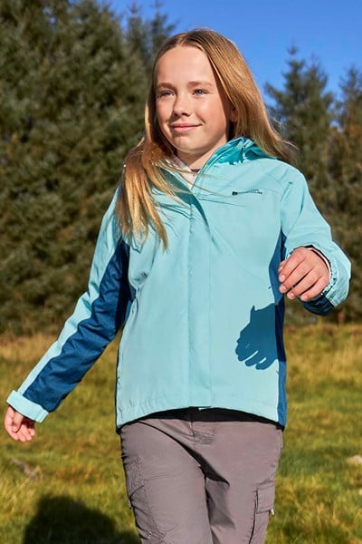 Shelly Kids Waterproof Jacket - Turquoise