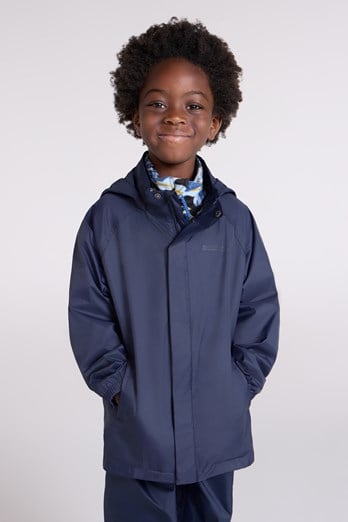Pakka II Kids Waterproof Jacket Dark Blue