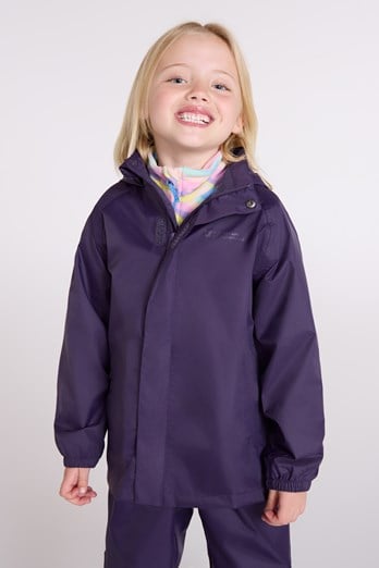 Pakka II Kids Waterproof Jacket Dark Purple