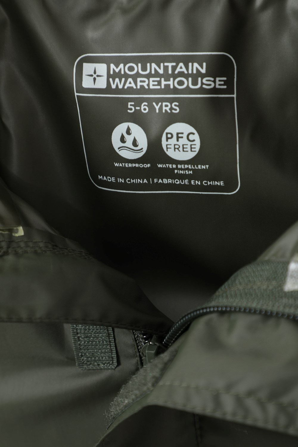 Mountain Warehouse Pakka Kids Waterproof Jacket Wind Resistant Travel ...