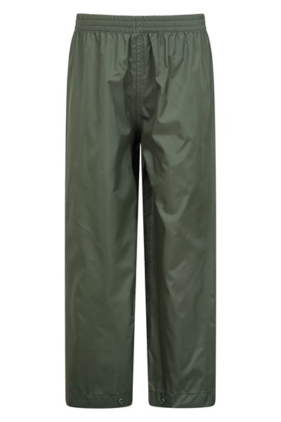 Pakka II Kids Waterproof Overtrousers - Green