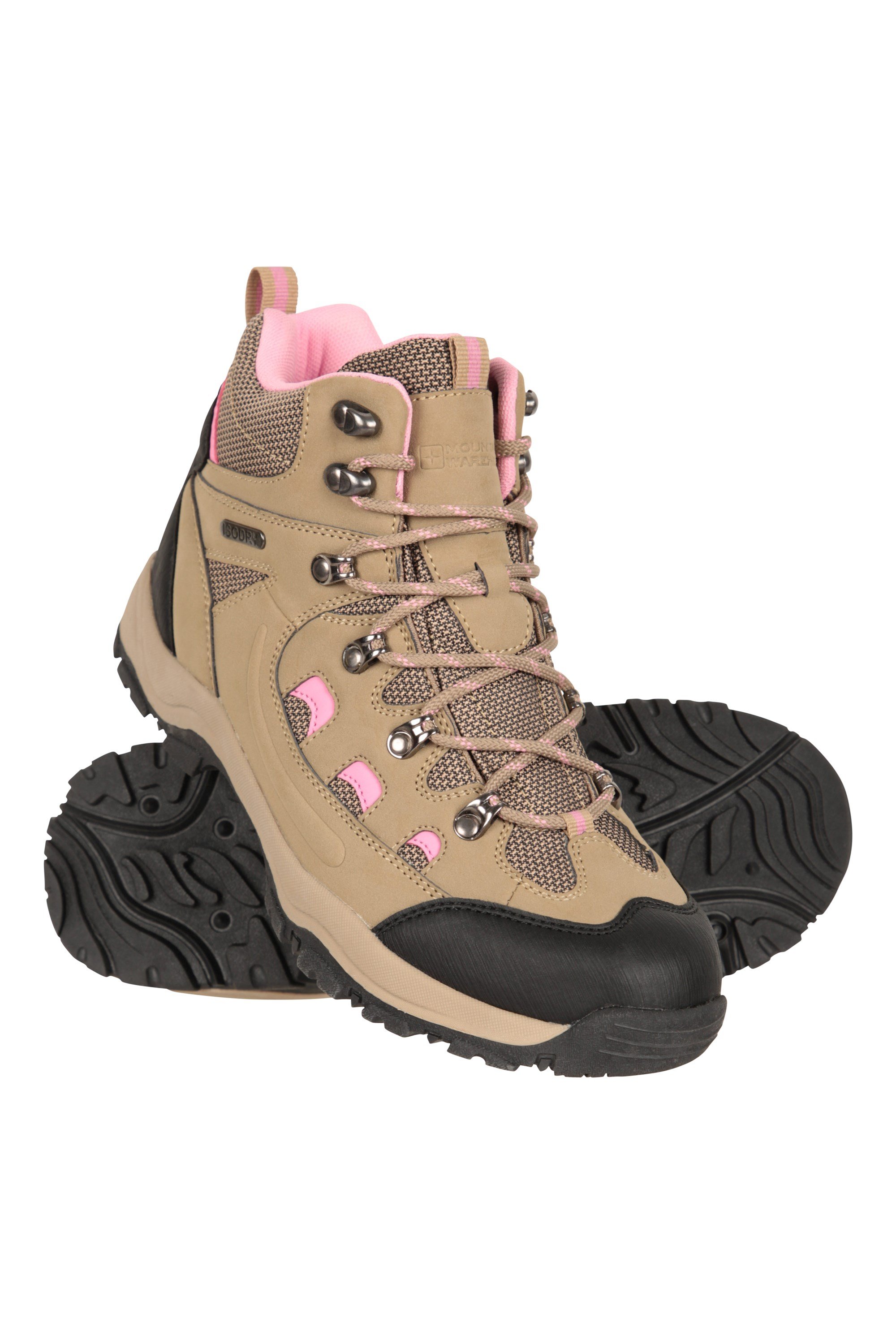 Adventurer Womens Waterproof Walking Boots - Beige