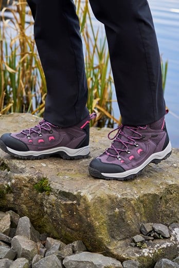  Mountain Warehouse Adventurer Womens Waterproof Hiking Boots  Berry Womens Shoe Size 6 US