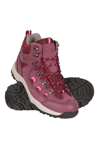 Adventurer Womens Waterproof Hiking Boots Burgundy