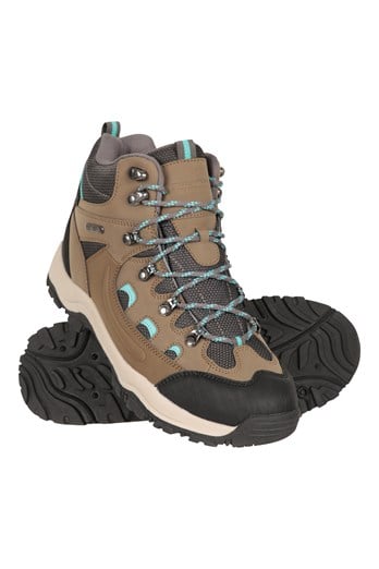 Adventurer Womens Waterproof Walking Boots Khaki
