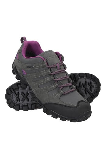 Belfour Womens Waterproof Walking Shoes Grey