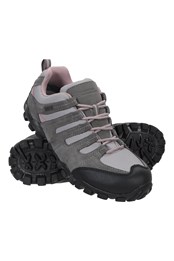 Belfour Womens Waterproof Hiking Shoes Light Grey