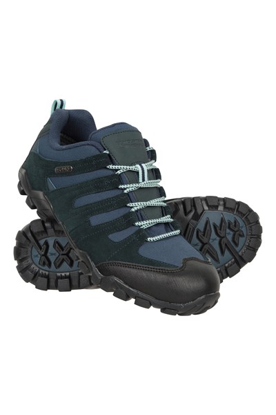 Belfour Womens Waterproof Walking Shoes - Navy