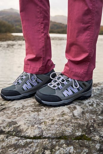 Path Womens Waterproof Walking Shoes Dark Grey