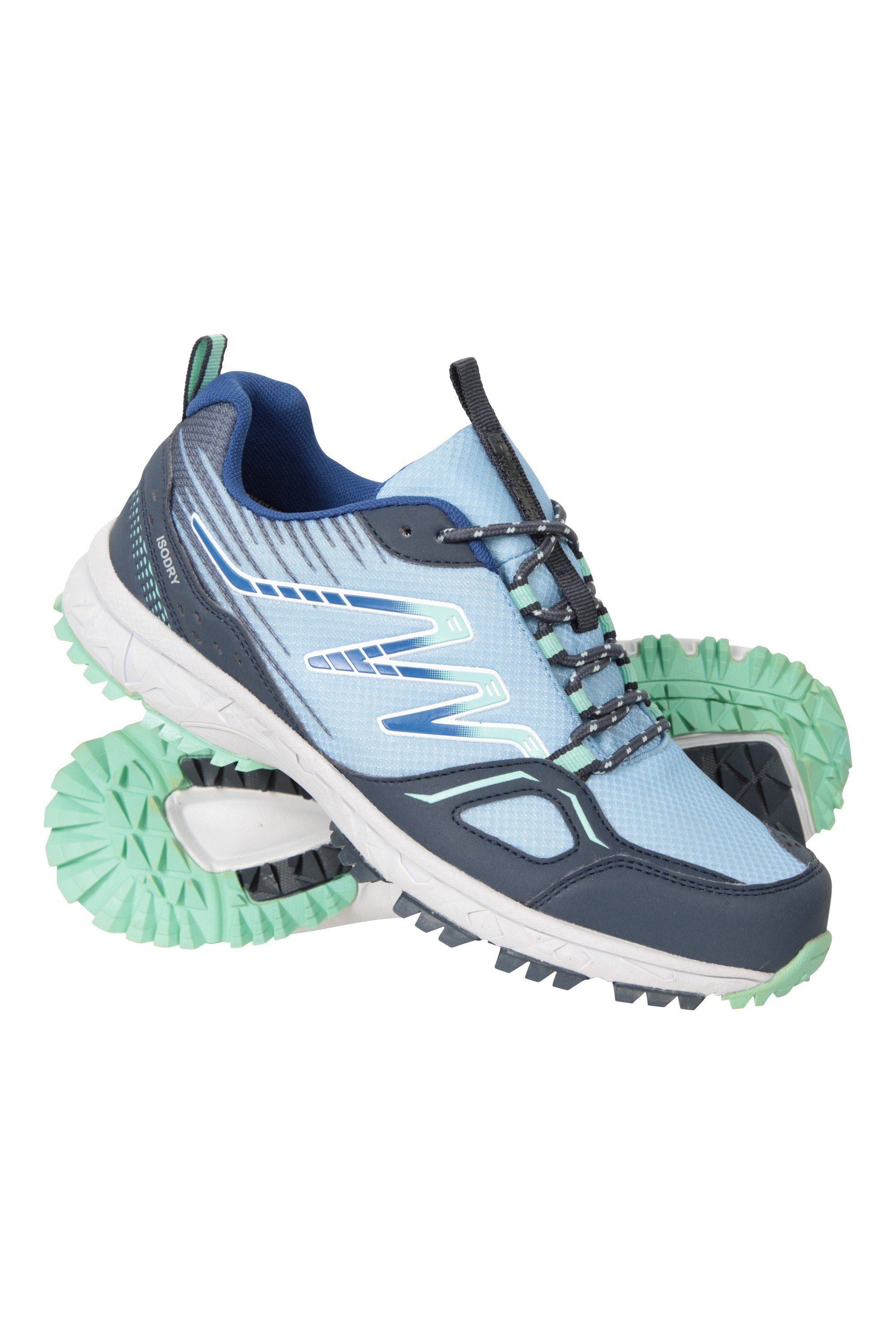 Lakeside Womens Waterproof Trail Running Shoes - Green