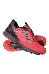 Enhance Mens Waterproof Trail Runner Sneakers Dark Red