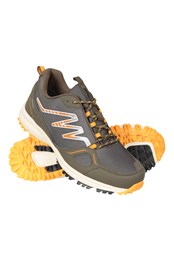 Enhance Mens Waterproof Trail Runner Sneakers Khaki