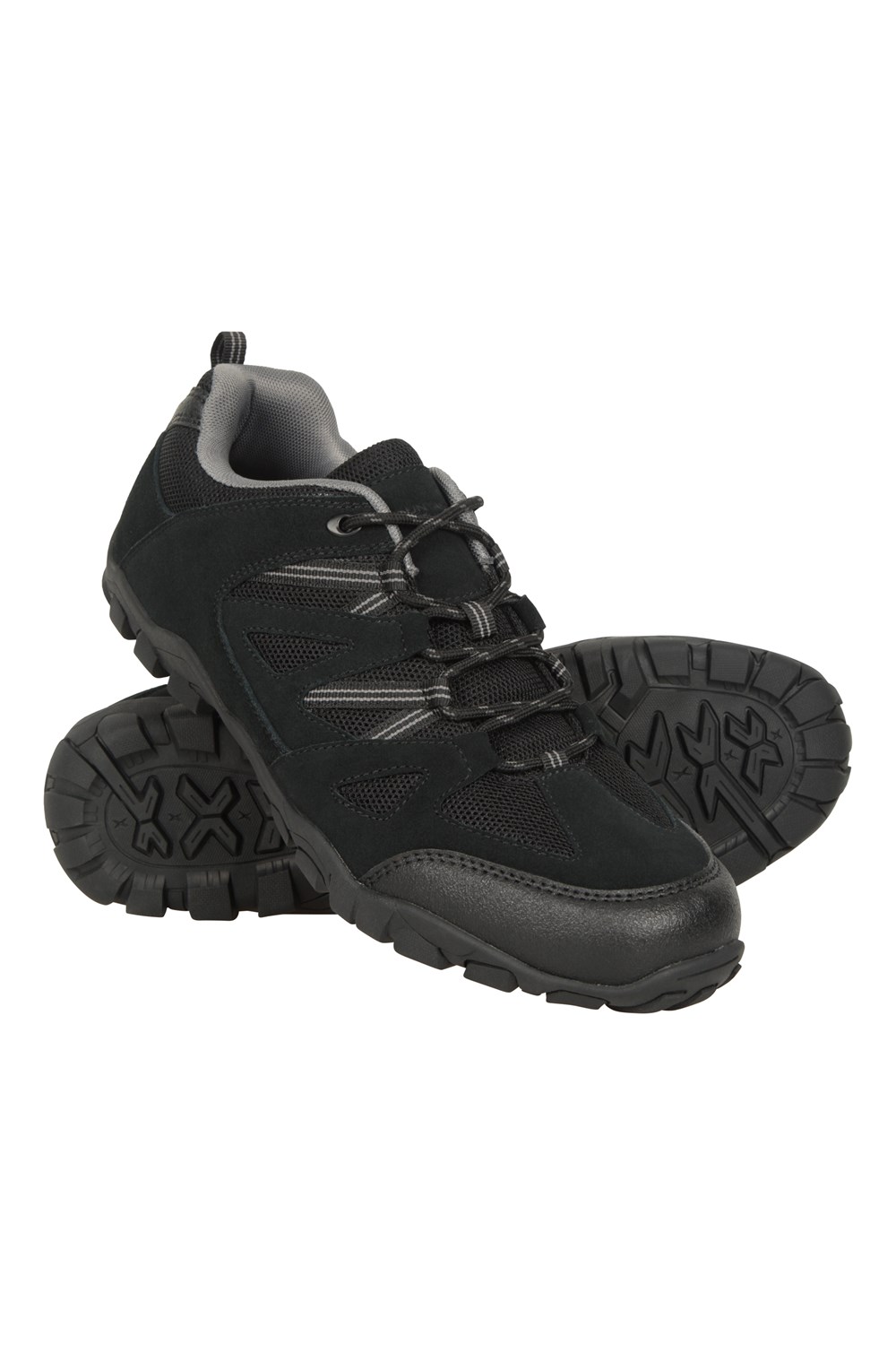 Mountain Warehouse Men's Outdoor Walking Shoes Comfort Suede Mesh Upper Footwear