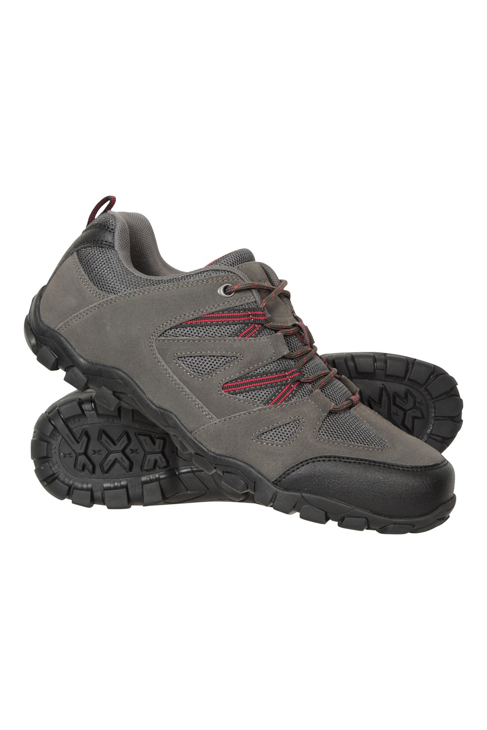 Mountain Warehouse Men's Outdoor Walking Shoes Comfort Suede Mesh Upper Footwear
