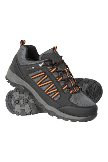 Path Mens Waterproof Outdoor Walking Shoes Black