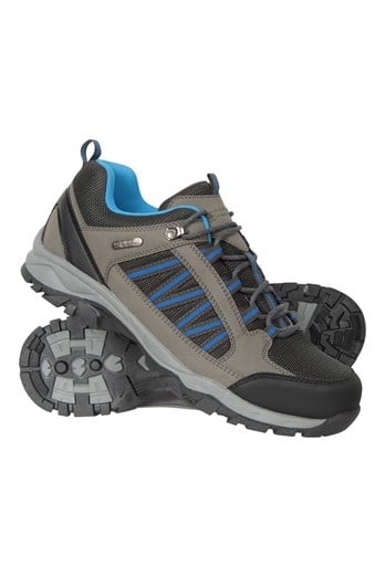 Path Mens Waterproof Outdoor Hiking Shoes Dark Grey
