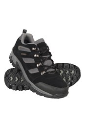 Voyage Mens Waterproof Walking Shoes Jet Black