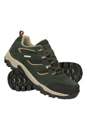 Voyage Mens Waterproof Walking Shoes Khaki