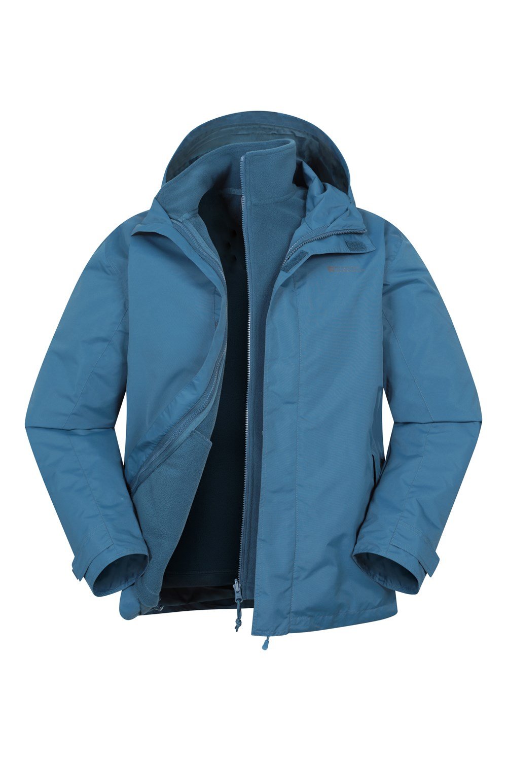 Mountain Warehouse Fell Men's 3 in 1 Water Resistant Jacket with Adjustable Hood - Picture 40 of 94