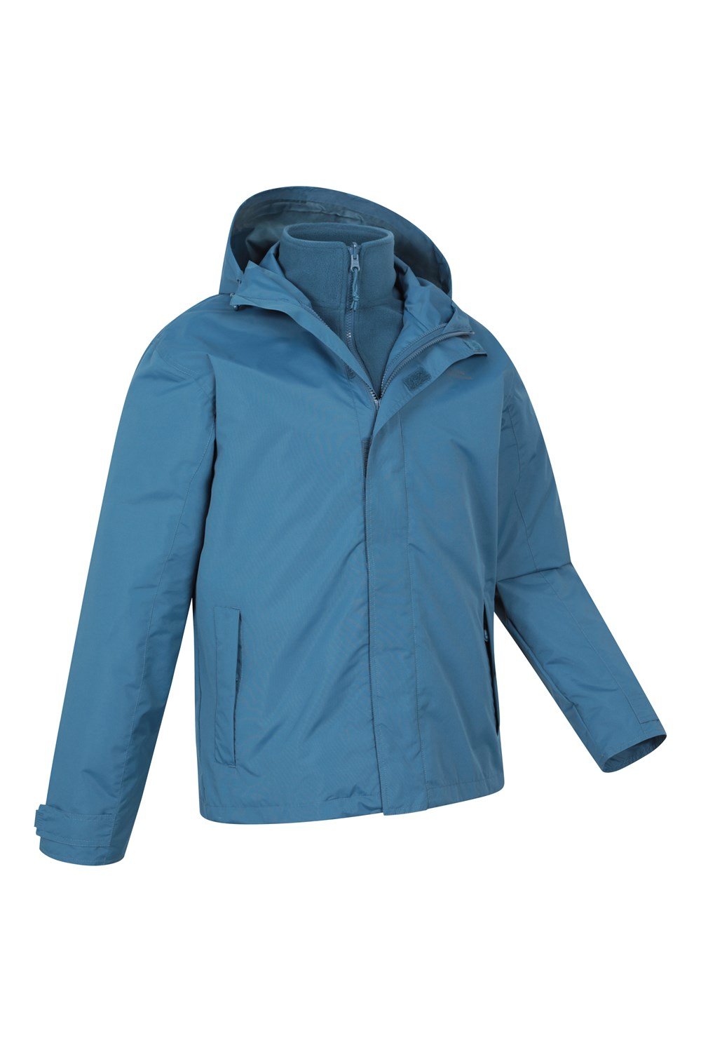Mountain Warehouse Fell Men's 3 in 1 Water Resistant Jacket with Adjustable Hood - Picture 41 of 94