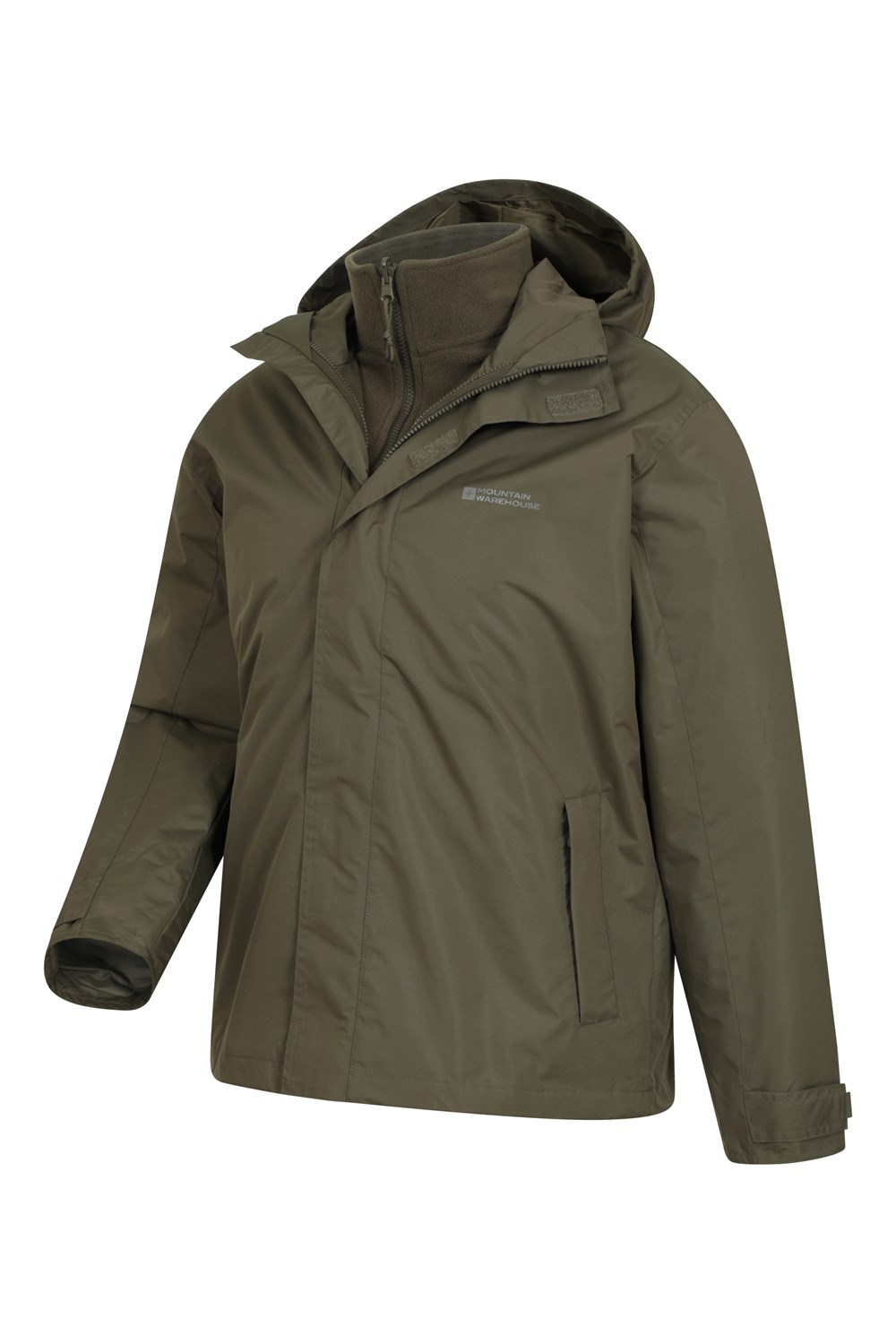 Mountain Warehouse Fell Men's 3 in 1 Water Resistant Jacket with Adjustable Hood - Picture 83 of 94