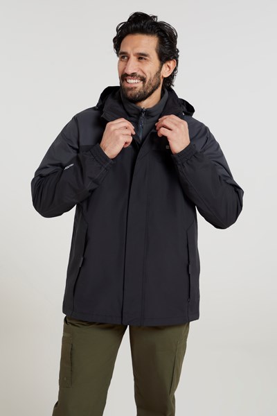 Storm Mens 3 in 1 Waterproof Jacket - Grey