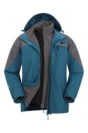 Storm III Mens 3 in 1 Waterproof Jacket Petrol