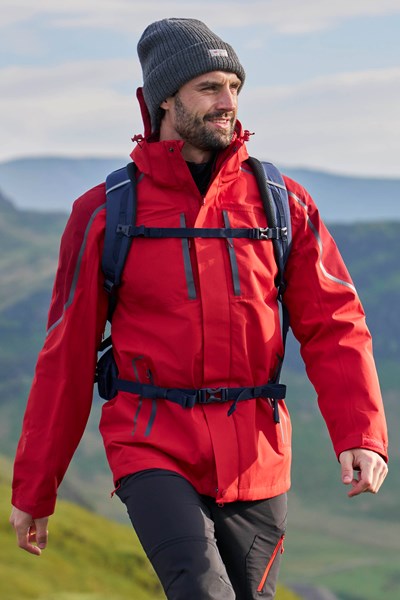 Zenith Extreme Mens 3-in-1 Waterproof Jacket - Dark Red