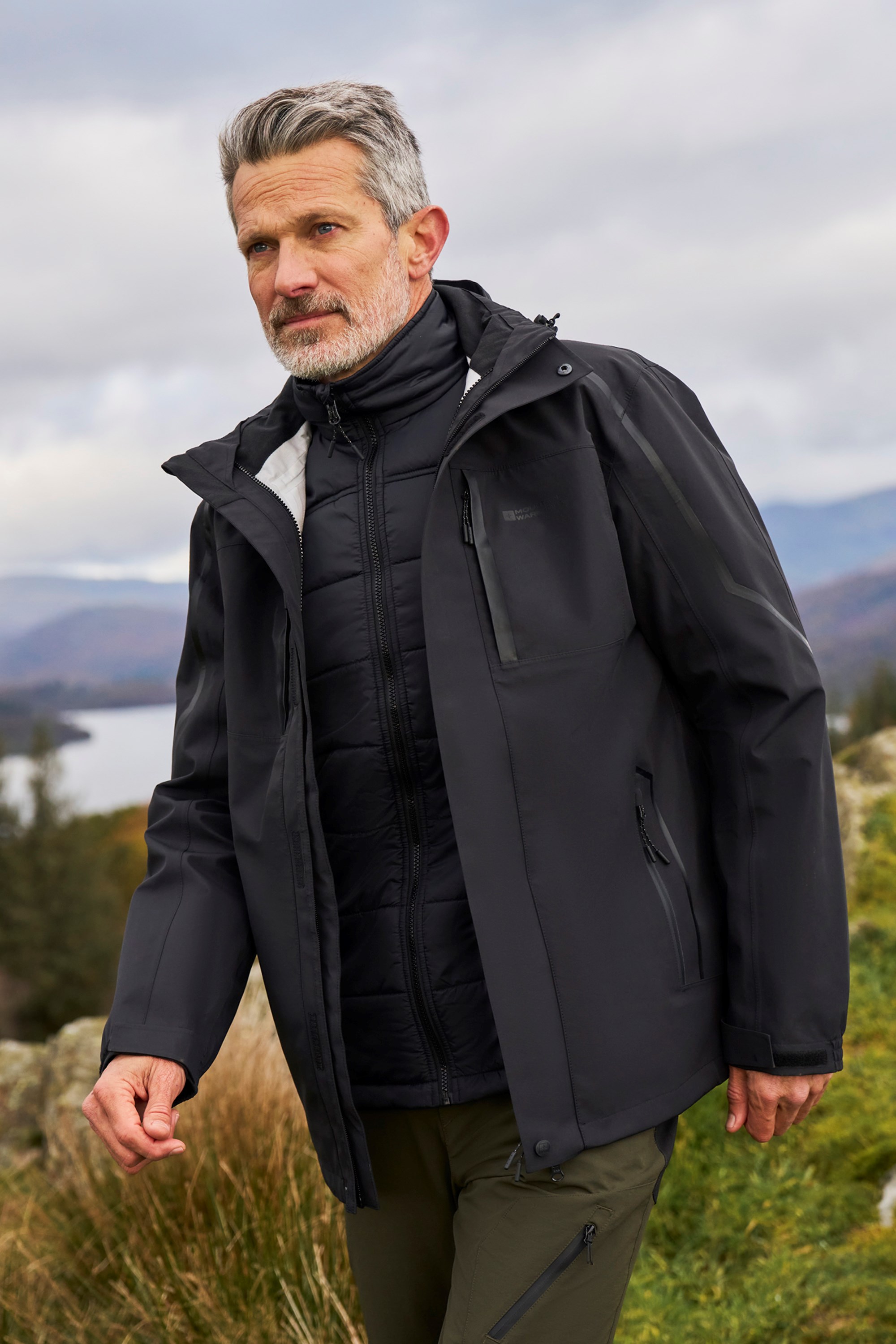 Zenith Extreme Mens 3-in-1 Waterproof Jacket - Black