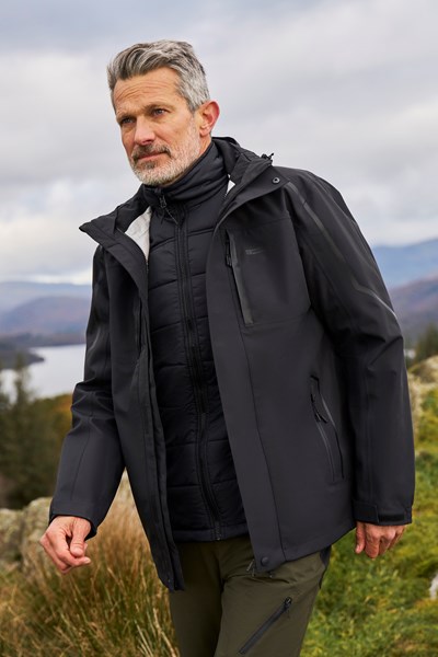 Zenith Extreme Mens 3-in-1 Waterproof Jacket - Charcoal