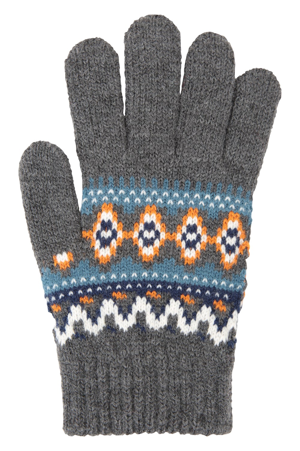 Mountain Warehouse Kids Fairisle Gloves Girls Knit Hand Cover Walking Outdoors - Picture 10 of 18