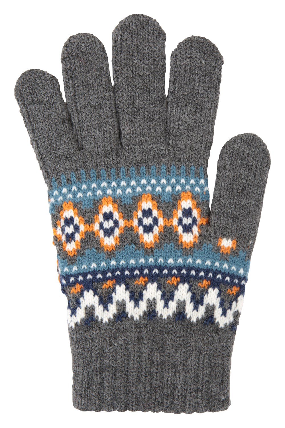 Mountain Warehouse Kids Fairisle Gloves Girls Knit Hand Cover Walking Outdoors - Picture 11 of 18